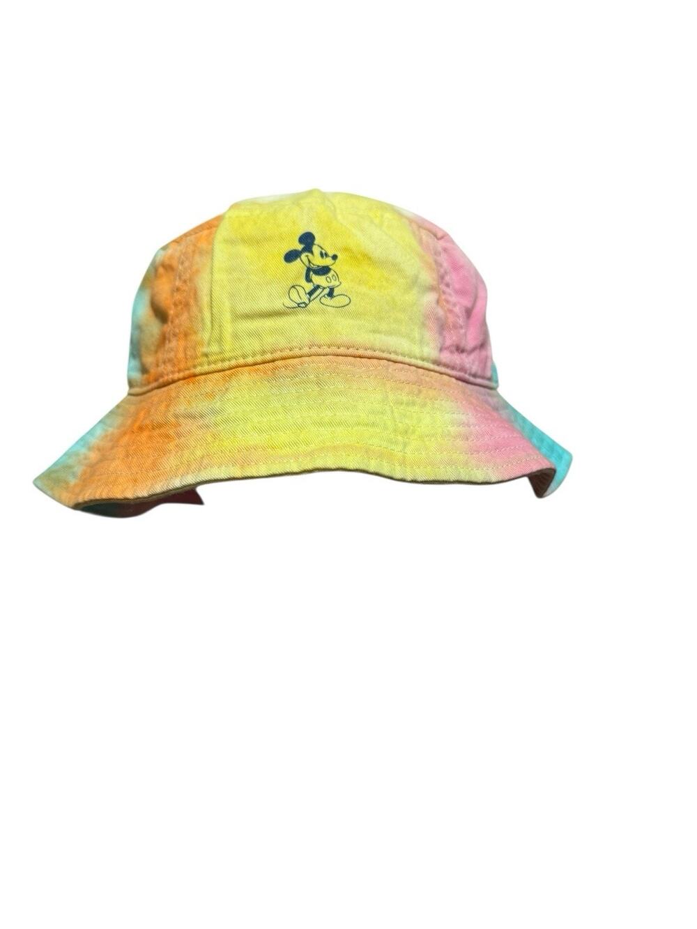 Disney Parks Mickey Mouse Tie Dye Multi-Color Bucket Hat Size Adult 59 CM
